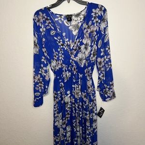 Women's Kate and Lily Blue Flower Dress